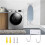 2X Ironing Board Hanger, Ironing Board Hook, Ironing Boards Wall Mounted Holder, (Matte White) 7