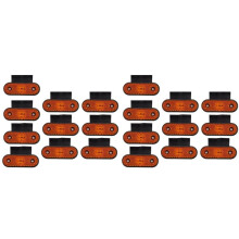 20PZ 24V LED Indicatori di Direzione Laterali per Camion per Auto Indicatori di Direzione Lampada per Fanale Posteriore per Rimorchio Pickup Caravan