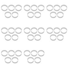 40Pcs 6Cm Circular Tart Ring Dessert Edelstahl Perforation Obstkuchen Quiche Kuchen Mousse Form Küche Backform