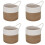 4X Wall Baskets Small Cotton Rope Baskets Woven Baskets Storage Hanging Baskets for Organizing Round Baskets, B 1