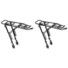 2X Bicycle Aluminum Alloy Rear Rack Disc Brake Quick Release Mountain Bike Rear Tail Rack