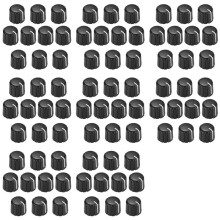 80 Pièces Boutons de Commande de Potentiomètre pour Boutons de Tonalité de Volume de Guitare Électrique Noir Type D 6Mm