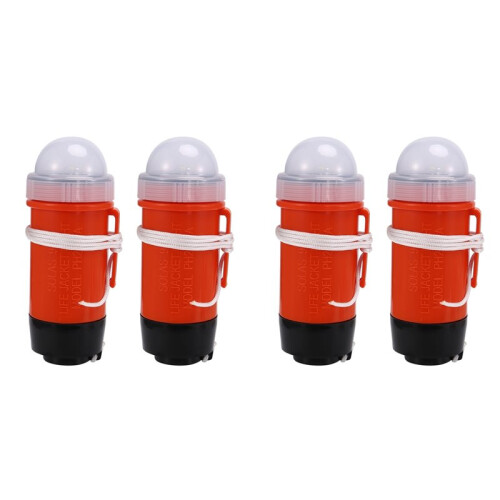 4Pcs LED Life Jacket Emergency Light Surf Life Jacket Light LED Life Jacket Light  Saving Flashlight Dry Power