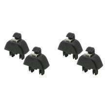 4x Car Sun Visor Clip Plastic Sun Visor Hook Clip Sun Visor Clip Retainer for A6 6R0857561 Black