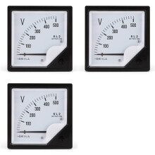 3X 6L2 Voltmeter AC 500V Pointer Type Voltage Meter Mechanical Header
