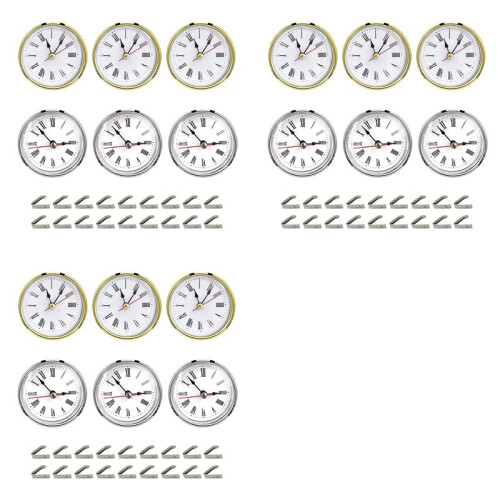 18Pcs Clock Parts for Clock Resin Mold,Clock Pieces for Clock Epoxy Casting Resin Mold