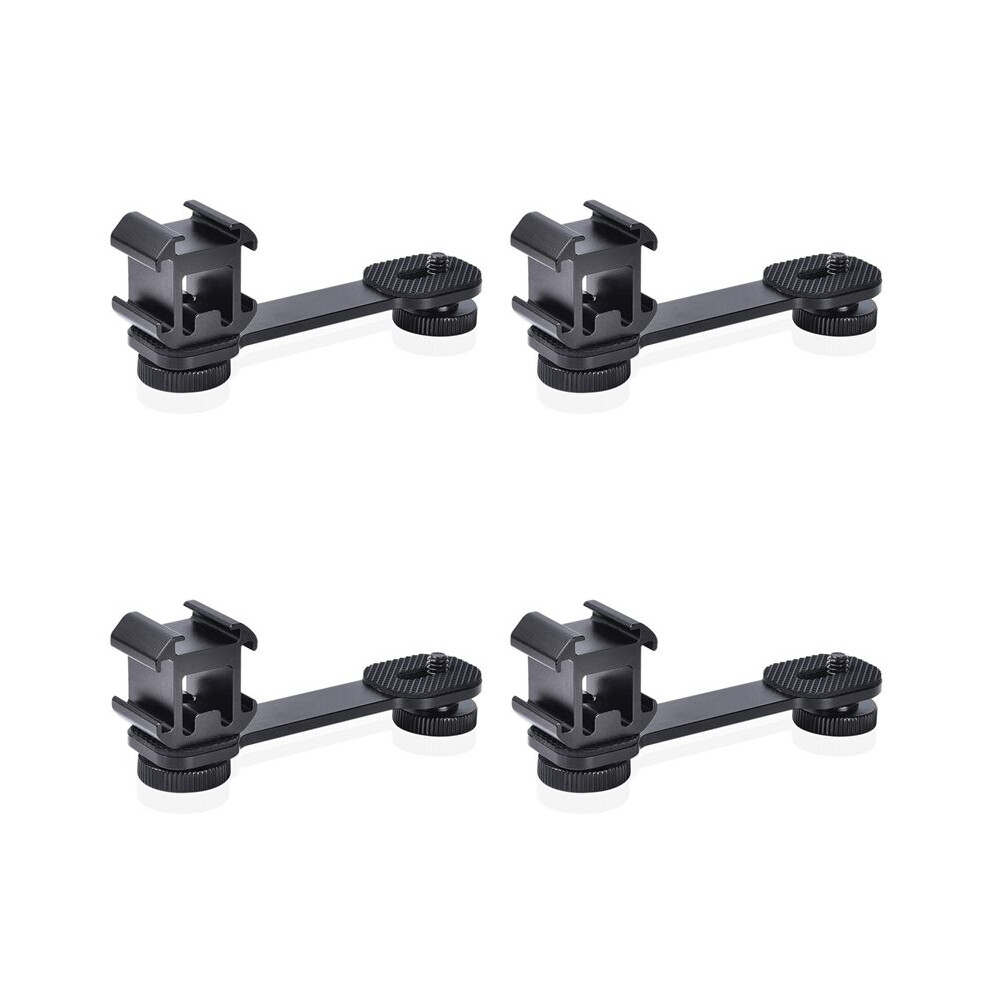 4X Triple Cold Shoe Mount Universal Extension Bracket Holder Adapter For Led Video Dslr Phone Gimbal Stabilizer Light 6032467570646