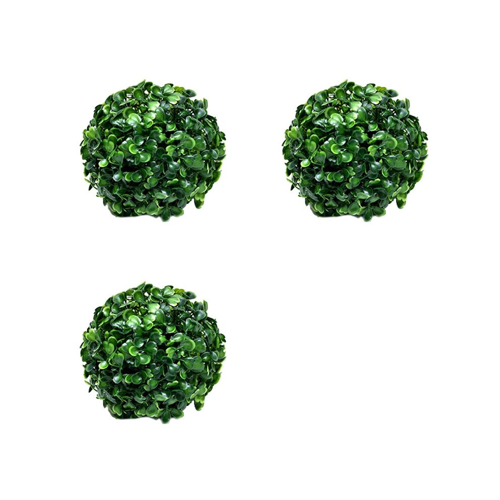 3X Greenery Balls Faux Boxwood Green Round Balls No Trimming Artificial Topiary Balls Table Decoration A 6032337781530
