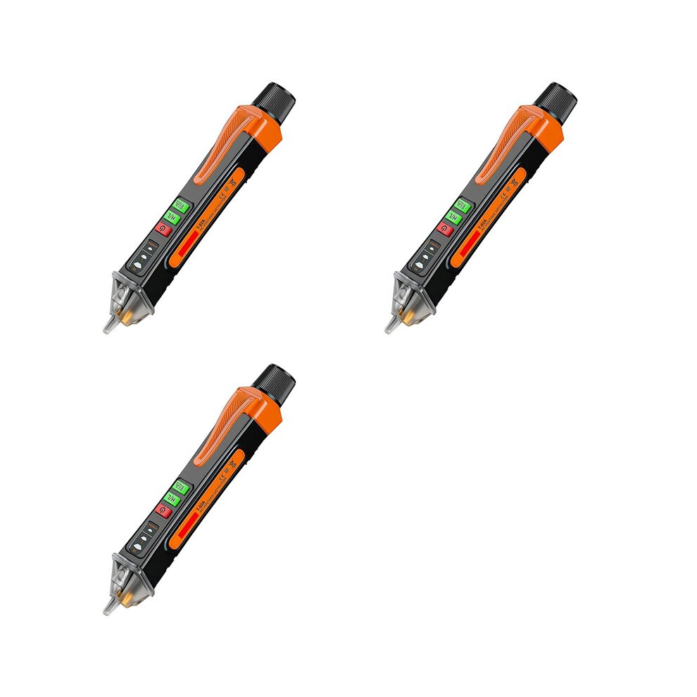 3X Non-Contact Voltage Test Pen Dual Range Ac Voltage Tester 12V/48V-1000V,Real /Empty Circuit Detection Tester 4713196135147