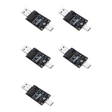 5X Carte Adaptateur de Boîtier de Disque Dur M.2 Vers USBA Type-C Carte Intercalaire de Boîtier de Disque Dur NVME JMS583 10 Gbit/S Prise en Charge