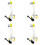 4X 98042440XT 98062305XT Headlight Combination  Sensor for  301  C-Elysee Rotary  Harness 1