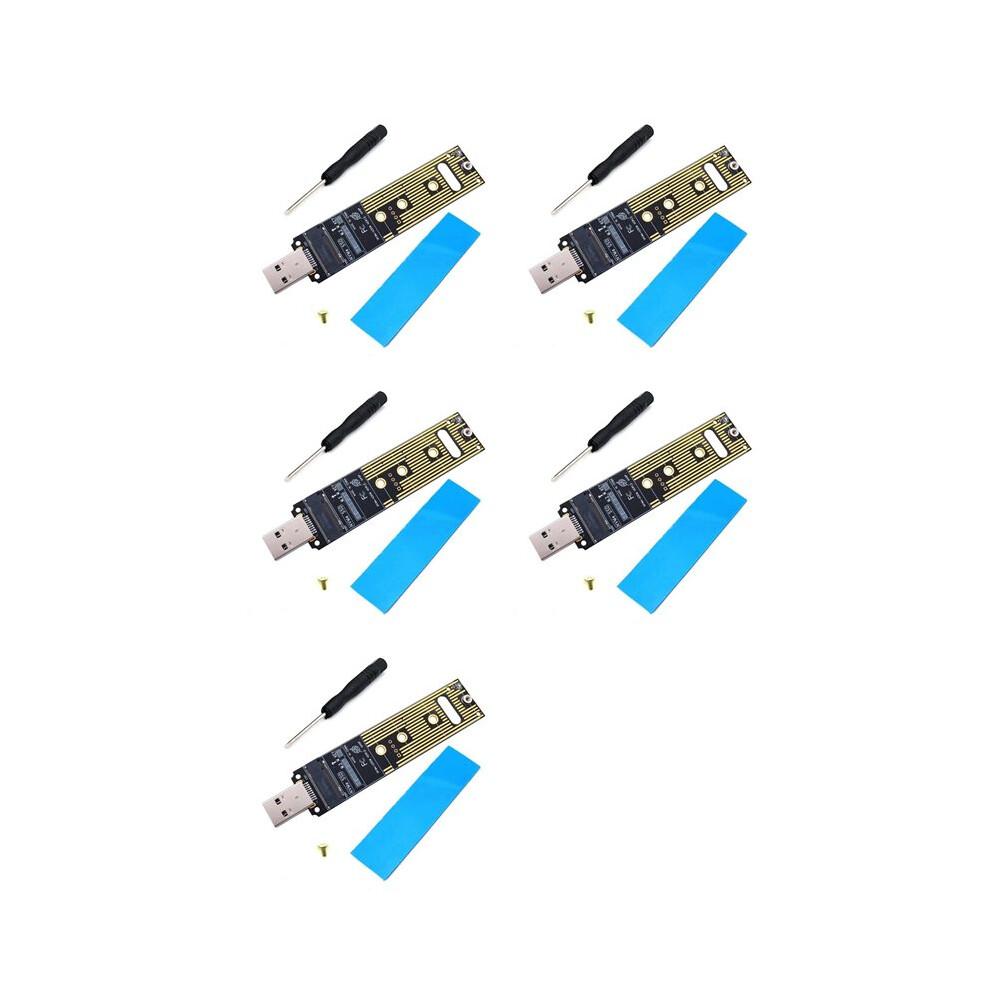 5X Nvme Usb Adapter M.2 Nvme Ssd To Usb 3.1 Adapter 10Gbps Usb3.1 Gen 2 For M2 Nvme 2230 2242 2260 2280 Ssd 4713441541648