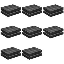 16X Polyetenskum 16X12X2Tum Polyetenskumskiva Tjock Skumstoppning Skuminsatser för Hantverk Polyetenskumdyna