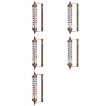 5pcs 10 Inches New Premium Steel Indoor/Outdoor Thermometer Wireless Decorative