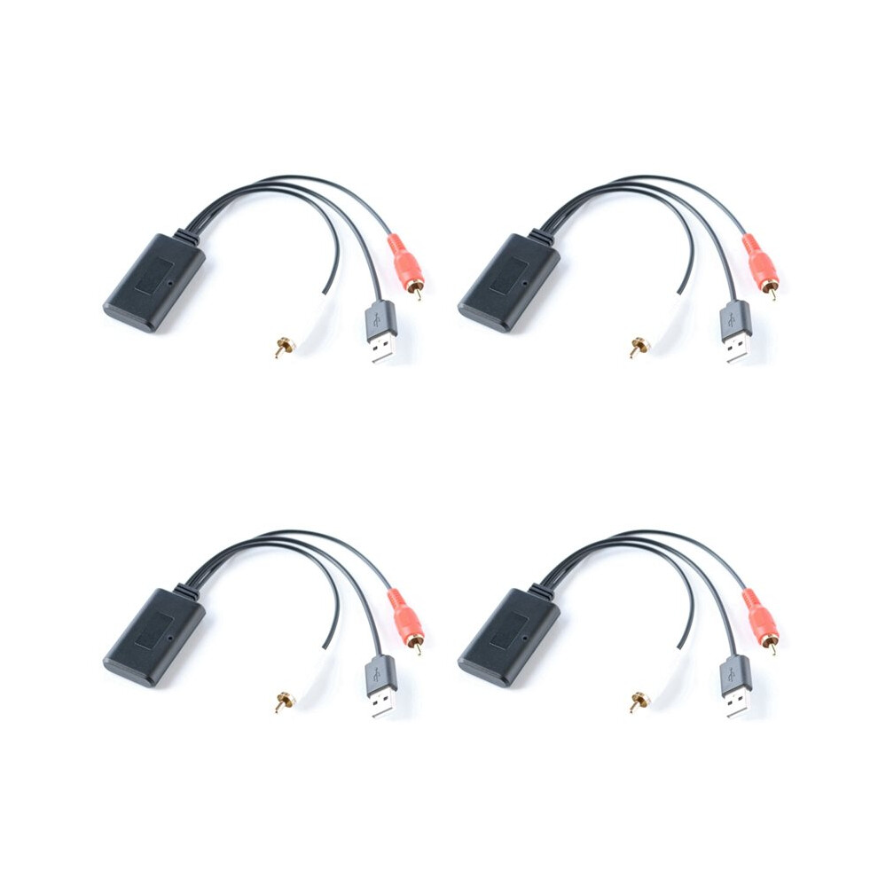 4X Car Universal Wireless Module Music Adapter Rca Aux Audio Cable Usb Powered 6033486257709
