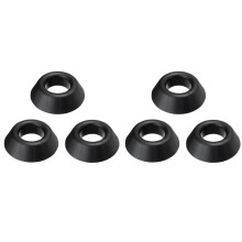 6 Pack Stands, Stands Basketball Football Plastic Display Stand Base, Black