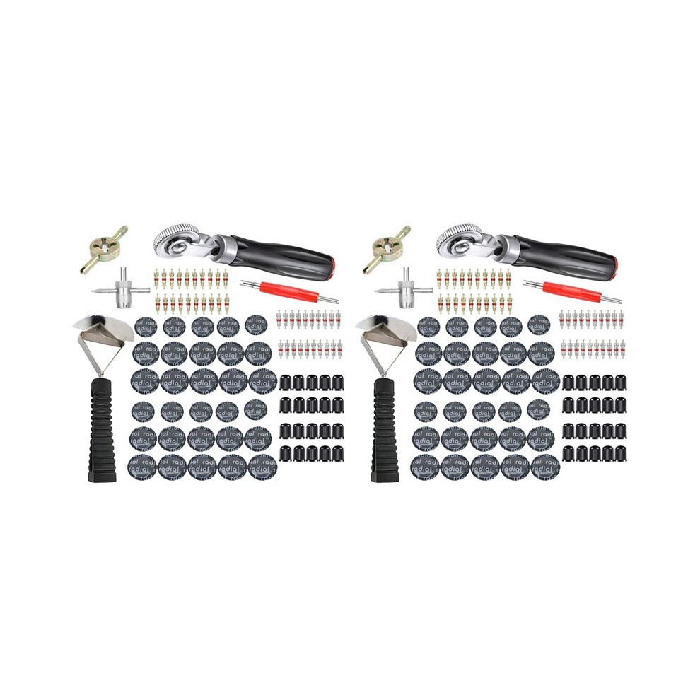 General Car Motorcycle Tyre Tire Repair Rubber Glues Patch Tool Packet For Radial Tire,Tubeless Tire Patch,170Pcs 6034148774244
