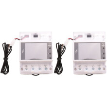 2X AT4PTW WIFI Tuya Din Rail Digital Thermostat Incubator Temperature Controller with Timer AC220V 100A