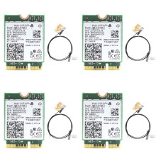 4X AX201 AX201NGW WiFi-Kaart met 2XAntenne M.2 CNVio2 2,4 Ghz/5 Ghz WiFi 6 3000 Mbps 5.1 WiFi-Adapter voor Win10