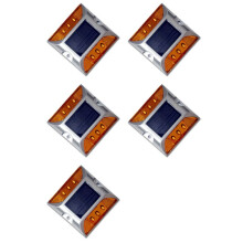 5X LED Solar Power Ground Lights Waterproof Outdoor Driveway Road Highway Spike Lamp