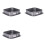 3X Forma de Bolo Quadrada em Forma de Mola Forma de Bolo de 9 Polegadas Forma de Cheesecake com Base Removível Suprimentos de Decoração de Bolo 1