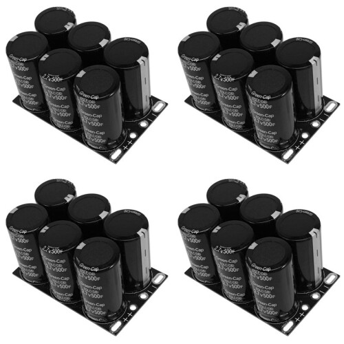 4X for Farad Capacitor 2.7V 500F with Protective Plate Capacitors