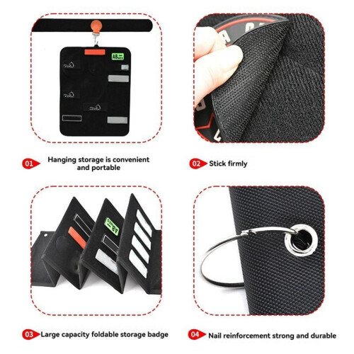 Foldable Badge Collection Display Organizer Fabric Arm Badge Storage Book 2