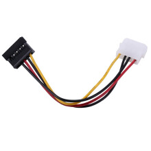 3X Power Female to Male Adapter Converter Cable, 6-Inch