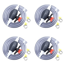 4X Multifunction Liquid Sucker Pump, Manual Fuel Transfer Pump Gasoline Siphon Hose, Portable Siphon Pump (1Meter)