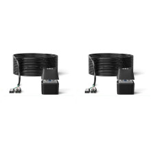 2X LED Light Computer Desktop PC Motherboard External Start Power Button Extension Cable 10M Black