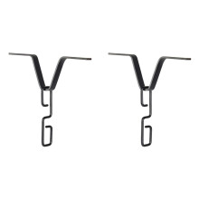 2X Adaptador de Calha de Corrente de Chuva, Adaptador de Corrente de Chuva em Forma de V Preto com Gancho em Forma de S, Gancho de Corrente de Chuva