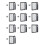 10pcs 4X Large Magnifying Glass with Light for Reading,Lighted Magnifier with 10 LED Foldable Handheld Magnifiers 1