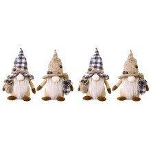 4 Stück Plüschzwerge, Einweihungsgeschenk, Zuhause, Büro, Bauernhaus, Zwerge, Plüschpuppe, Weihnachtsdekoration, Heimdekoration