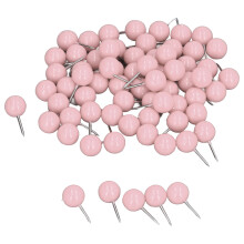 100 Stück Pinke Stahl-Kunststoff-Kopfnägel Kartenstifte 9,5x20 mm