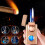 Butane Torch Lighter Dual Flame Adjustable Windproof Jet Flame Refillable for Camping Gray 4