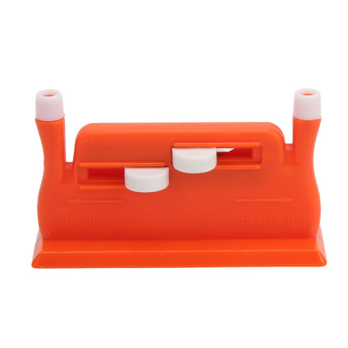 Multifunctional Needle Threader with Double Hole, Orange, 2.6x4.4x7.2cm 2
