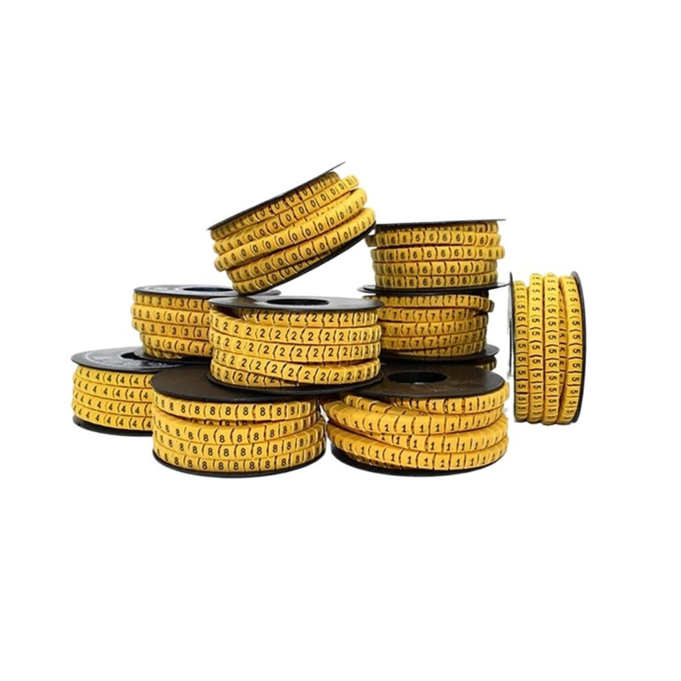 Plastic Cable Marker Sleeves 10 Rolls 1Mm6mm Pvc Wire Labels 09 Alphabet Az Clear Identification 9455672063890