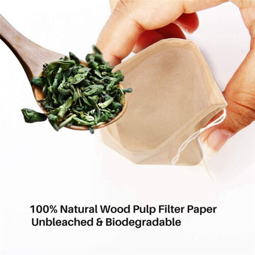 3000PCS Tea Filter Bags, Disposable Paper Tea Bag with Drawstring Safe Strong Penetration Unbleached Paper 2