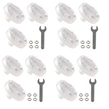 8Pcs Solar Car Tire Wheel Lights LED Tire Air Valve Cap Light Motion Sensors Flashing Colorful Gas Nozzle Cap Tire Light