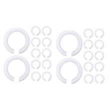 24Pcs Lamp Shade,E27 to E14 Hole Converter,Lampshade Ring Reducer for Fitting Screw Lamp Shades to Cap Lampholders
