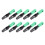 30Pcs Sc/Apc Fiber Optic Connector Embedded Single Mode Component Fiber Optic Quick Connector-Black + Green 5