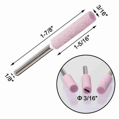 48Pcs Chainsaw Sharpener Grinding Stones 4.8mm Sharpening Tool Stones Burr Chain Saw Grindstone File Replacement Tools 2