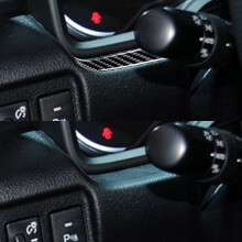 Auto Armaturenbrett Seiten, Dekorative Abdeckung HüLle Trim, Zier Leiste, Aufkleber für 4Runner 2010-2020, Weiche Kohle Faser, Auto Innenraum