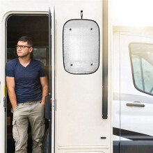 4PCS RV Door Window Shade Cover 15.7 x 23.6Inch Double-Layer Sunshield Window Cover for  Travel Trailer Motorhome