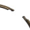 5X Bronze Tone Carabiner Prisoner Keyring 10 Loops Key Chain Ring 7.6cm 6