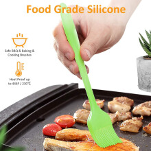 Grill Brush, Grill Cleaning Brush with Extra Long Stainless Steel Bristles, Spatula and PP Heat Insulation Handle