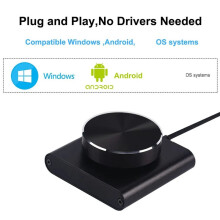 Perilla de un Botón USB para Control de Volumen de Computadora, Altavoz Multimedia Micro-USB, Control de Volumen Externo, Ajuste de Accesorios.