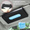 Blue Car Tissue Box Holder with Band for Sun Visor Mount, Secure Strap, Quick Access Design 3