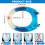 Soft Close Toilet Seat with Decorative Blue Dolphin Design, Solid Core, Wearproof and Easy Clean 2