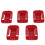 5pcs Lithium Battery Holder for Power Tools, ABS, Fits DW Red Batteries 2